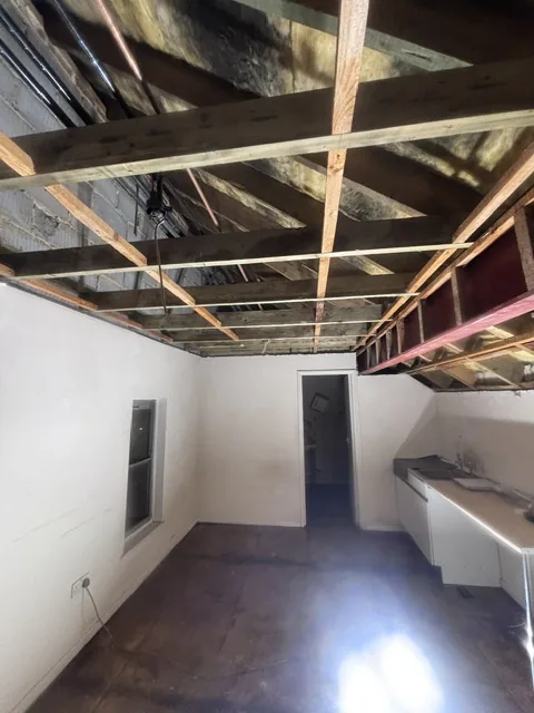 Controlled artex plasterboard strip-out in Balham